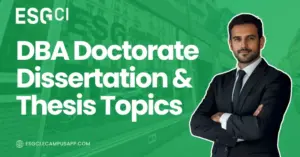 DBA dissertation & thesis Topics Doctorate Program (2026 Guide)