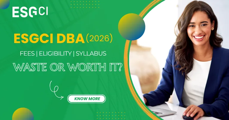 ESGCI DBA Admission