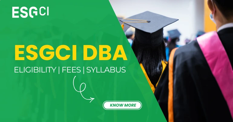 ESGCI DBA Program