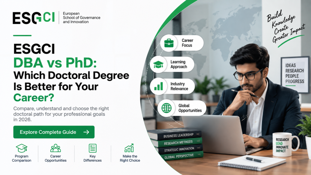 ESGCI DBA vs PhD